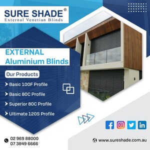 External Venetian Blinds: Sure Shade Pic 4 - Upgrade your home with premium external aluminum at unbeatable prices Durable weatherresistant and stylish Limited time offer dont miss out