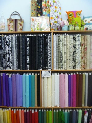 Kornacraft Sewing Centre Pic 4 - Walls full of fabric