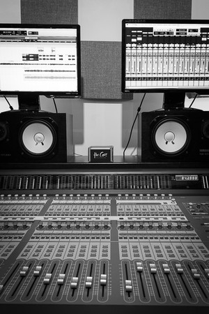 The Cove - Recording Studio Pic 5 - Dual monitor setup for quick mix comparisions