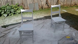 Flash Painting & Decorating Pic 5 - 80 yr old chairs restored