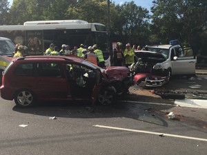 Central Coast Express Advocate Pic 4 - Vehicles damaged block whole road