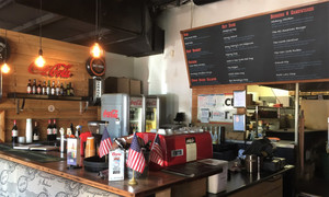 Smokey's All American BBQ Pic 4 - The bar and menu