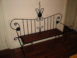 River Lane Blacksmith Pic 2 - Custom Bench Seat Hand Made