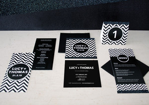 Designs for Love Pic 4 - Monochrome wedding invitations