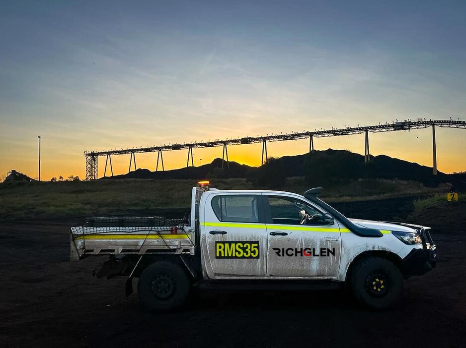 Richglen Maintenance Services Pty Ltd Pic 1 - Richglen maintenance vehicle on site at Queensland coal mine