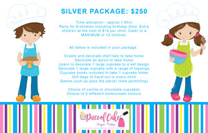 Piece of Cake Unique Parties Pic 2 - Cooking party silver package