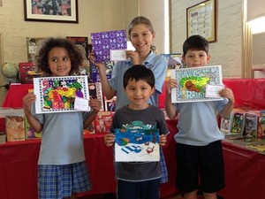 The Athena School Pic 2 - Colouring in competition winners