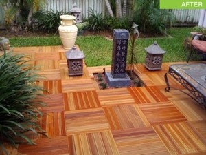 Decking Wood QLD Pic 2 - DECKING TILES DO IT YOURSELF EASY TO INSTALL