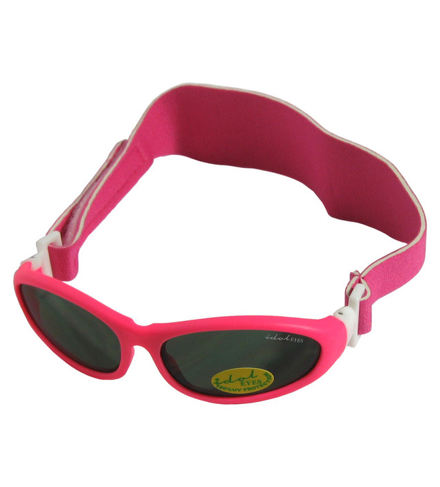 Tiny World Pic 1 - Baby Wrapz Sunglasses Rubber Frame With Headband Pink