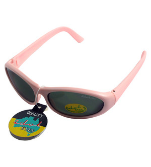 Tiny World Pic 3 - Tiny Tots Baby Rubber Frame Sunglasses Light Pink