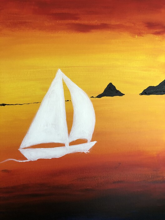 Keys Kreative Arts Pic 1 - Want to paint this fabulous Port Stephens scene Have one of my Arty Parties in Port Stephens and make your own And I bring the party to You