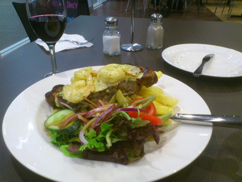 Caffe Acqua Pic 2 - SurfTurf cooked to perfection Yummm