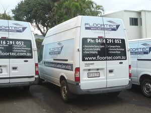 Floortec Seamless Coatings Pic 3 - Having 3 Company Vans with 3 Teams of Staff allows us to service Hervey Bay to Brisbane