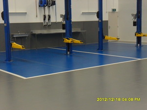 Floortec Seamless Coatings Pic 2 - Workshop floor Line Marking and Non slip