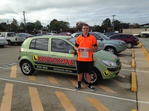 Drivezone Driving School Pic 3 - Ben King passed his driving test today first try at Penrith RTA with his instructor Dominic Well done Ben