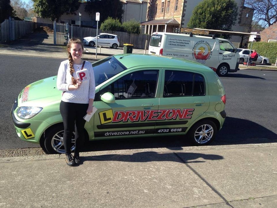 Drivezone Driving School Pic 1 - Bridget Pride passed her Ps test at Richmond RMS today first try with her instructor Dominic Well done Bridget