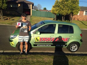 Drivezone Driving School Pic 5 - Ryan Higgins passed his driving test first try at Mt Druitt RMS with his instructor Dominic Well done Ryan