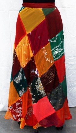 Maria's Alternative Clothing & Artworks Pic 3 - Patch Wrap Skirt