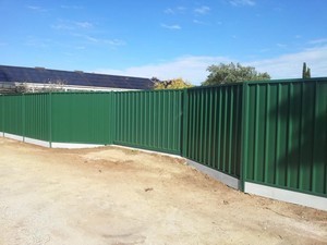 FENCE FIRST - Fencing & Gates Adelaide SA Pic 5 - Colorbond Good Neigbour Fencing with Under Fence Plinths