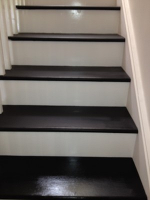 Super painters Pic 4 - Black and white stairs at Forest Lodge