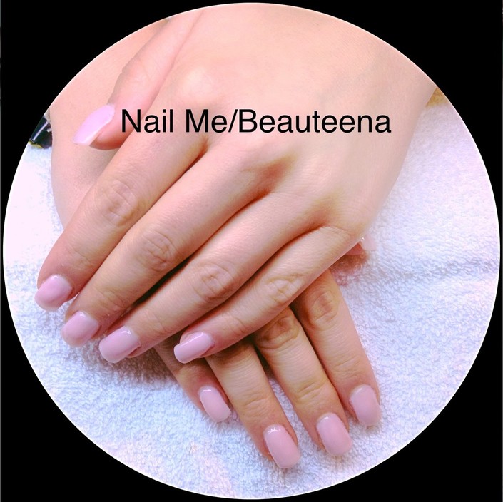 Nail Me Beauteena Pic 1 - Natural gel Nails With pink gel colour