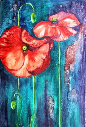 Yvonne Kiely Artist Pic 4 - Colourful Flowers