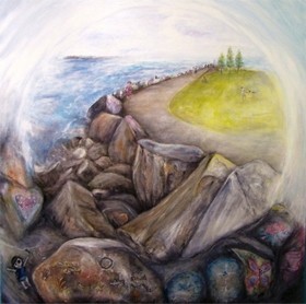 Yvonne Kiely Artist Pic 2 - The Breakwall at Port Macquarie