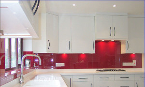 Sun City Glass and Screens Pic 5 - Glass splashbacks painted any colour including metallic