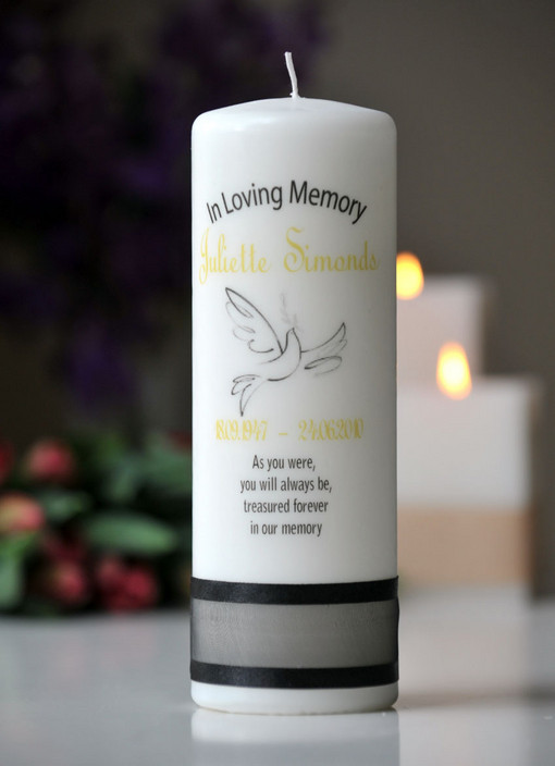 A Candle in Memory of Pic 1 - Personalised Memorial Candles