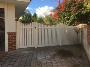 Probuild Technologies Pic 2 - 1500mm high Colonial Style PVC Picket Fence in Cream Colour