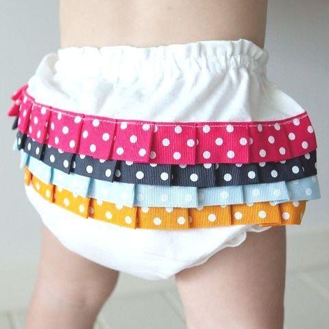 Adorned In Style Pic 1 - Baby Girl Raspberry Bloomers