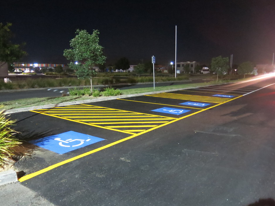 Roadart Linemarking Pty Ltd Pic 2 - Disabled Bays and Shared Area