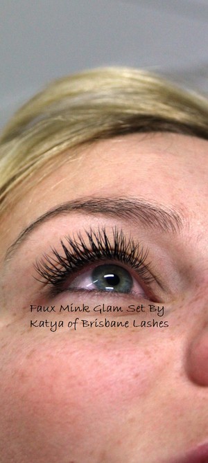 Brisbane Lashes Pic 4 - Faux Mink Glam Full Set Eyelash Extensions By Brisbane Lashes