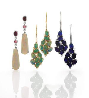 Giulians Jewellers Pic 5 - Australian opal earrings by Giulians