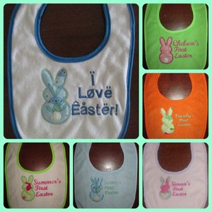 Pocket Productions Handmade Designs Pic 3 - Personalised bibs available for various occasions