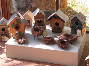 Forest Heritage Centre Pic 3 - Retail items Recycled timber bird houses