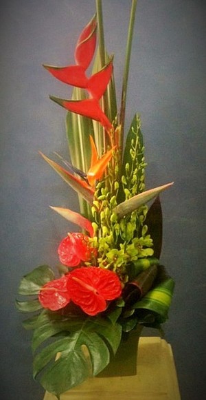 Belmont Florist Pic 3 - Tropical Arrangement