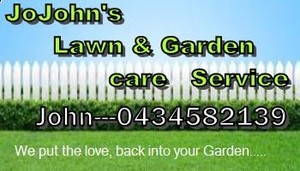 JoJohn's Lawn & Garden Care Service Pic 2 - Our business Card