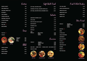 Blooming Orchids Thai Restaurant Pic 3 - Takeaway Menu