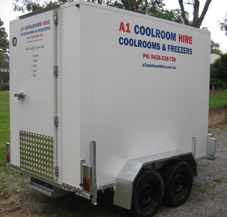 A1 Coolroom Hire Pic 1 - 9 x 5 Mobile Coolroom Ideal for larger groups over 120 people