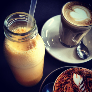 Woodstock Espresso Bar Pic 4 - Orange juice latte and cappuccino