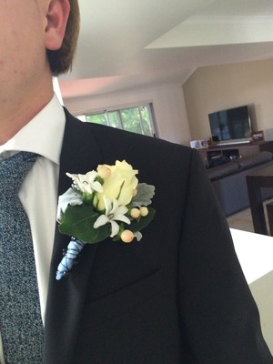 Marcoola  Florist Pic 3 - Rose Buttonhole for School Formal