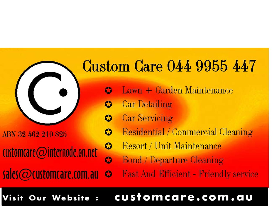 Customcare Services Pic 2 - Business card