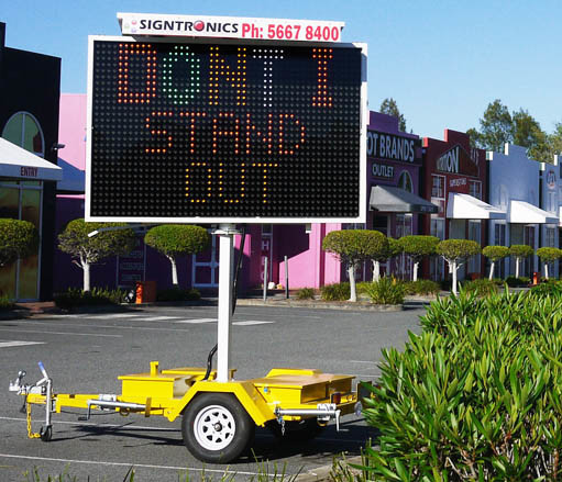 Signtronics Australia Pic 1 - VMS LED Trailer Rental