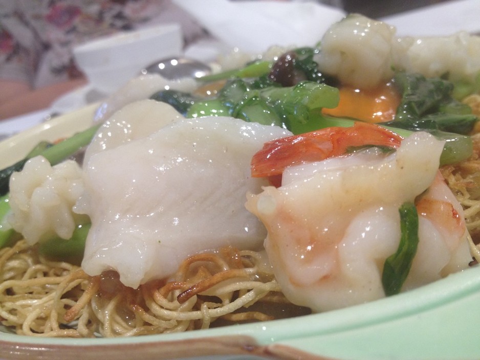 Dragon Court Seafood Restaurant Pic 1 - Crispy noddle seafood