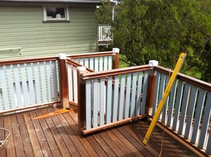 ACM Constructions Pic 5 - Replacing decking and handrails