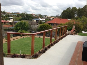 landscaper brisbane Pic 4 - ballustrades and stainless swagesconcreting