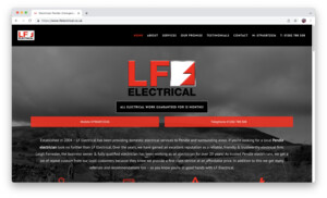 Ethos Website Design Pic 4 - LF Electrical Electrician website