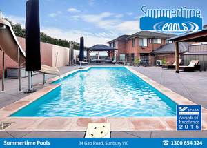 Summertime Pools Pic 5 - Award Winning Corbree Pool Summertime Pools Victoria