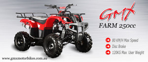 GMX Motorbikes Online Australia (ATV Quad Bikes & Dirt Bikes) Pic 4 - GMX 250cc Farm ATV Quad Bikes